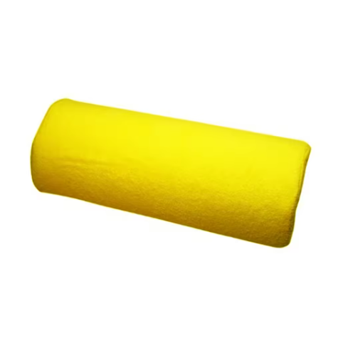 Coussin Appui Bras en Tissu Jaune