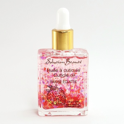 Solution Beauté Huile à Cuticule - Fraise Éclatée 0.5oz