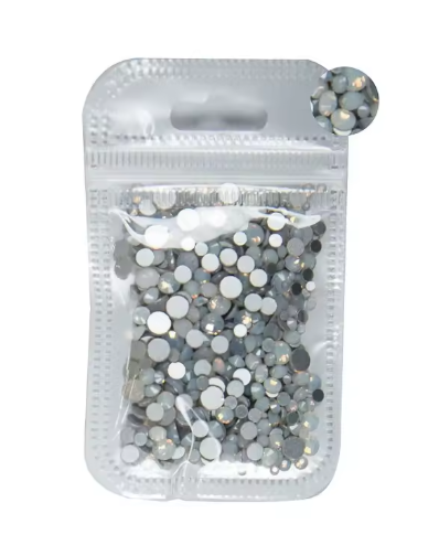 Cristaux Sac Opalites Mélangées Blanche