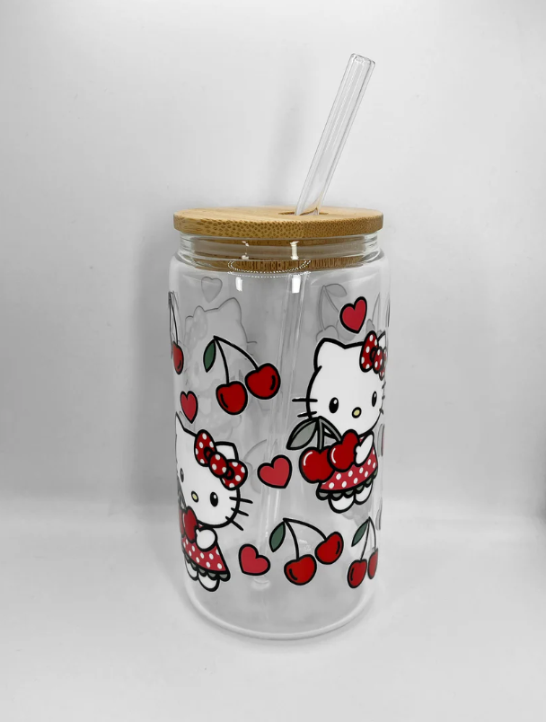 Mariss Hello Kitty Glass Can