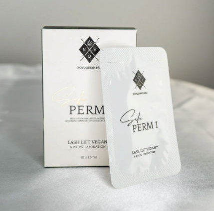 Novoqueen SAFE Perm Sachet | Cysteamine Pure | Lotions for Brow Lamination &amp; Lash Lift Vegan 1.5ml x 10