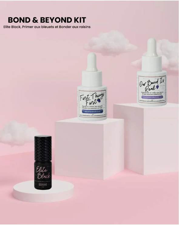 Mariss Bond & Beyond Kit - Ensemble Colle, Primer (Bleuet) et Bonder (Raisin)