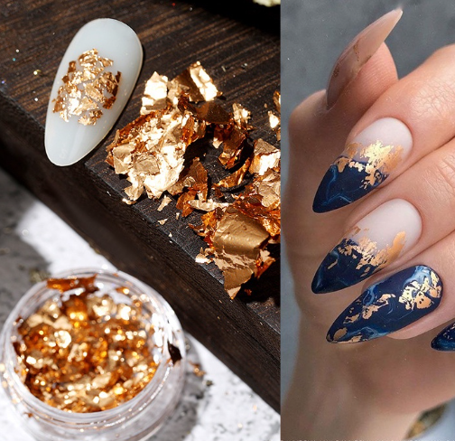 Born Pretty Pot Flocons Foil Or 2g