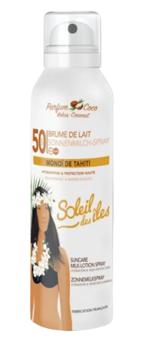 Soleil Des Iles Brume Lait Solaire FPS50 150ml