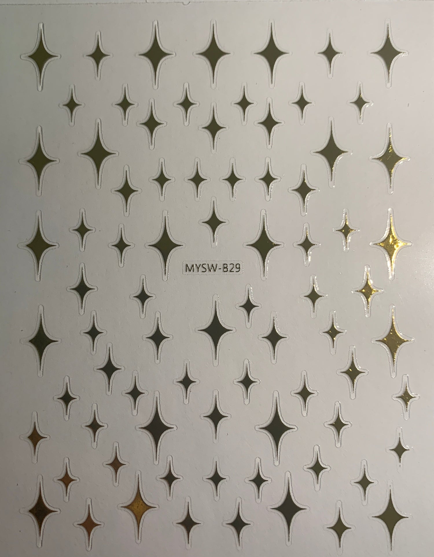 Collant 5D Étoiles de Noël Or