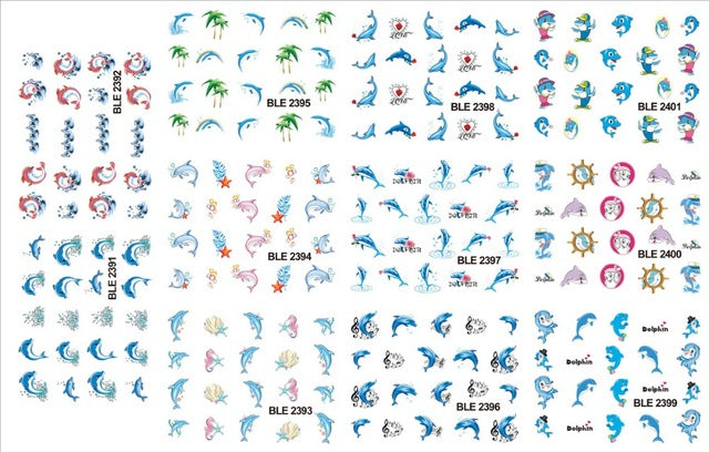 Water Decals Large de Dauphins