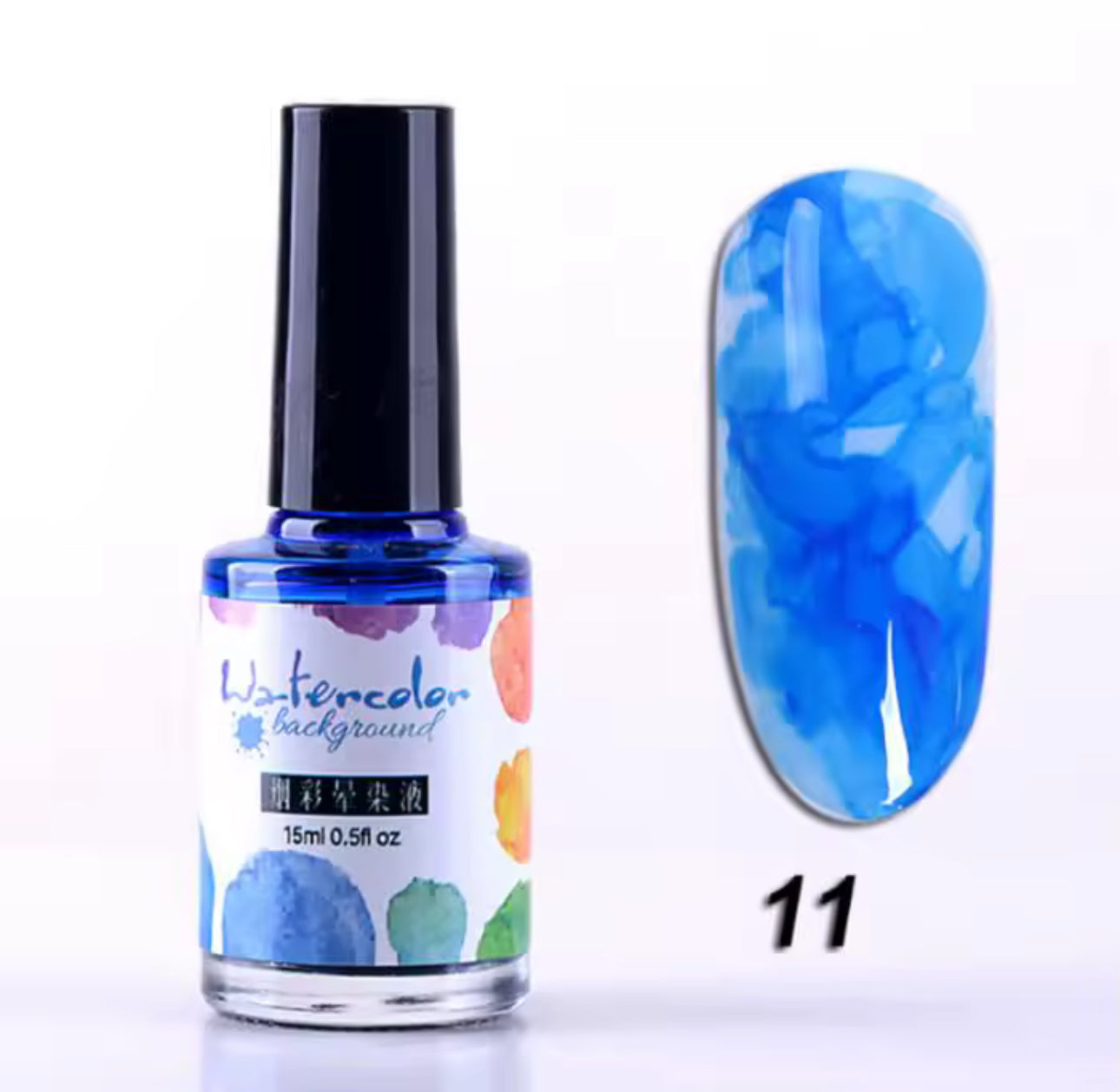 Vernis UV Watercolor Aquarelle 15ml Bleu 