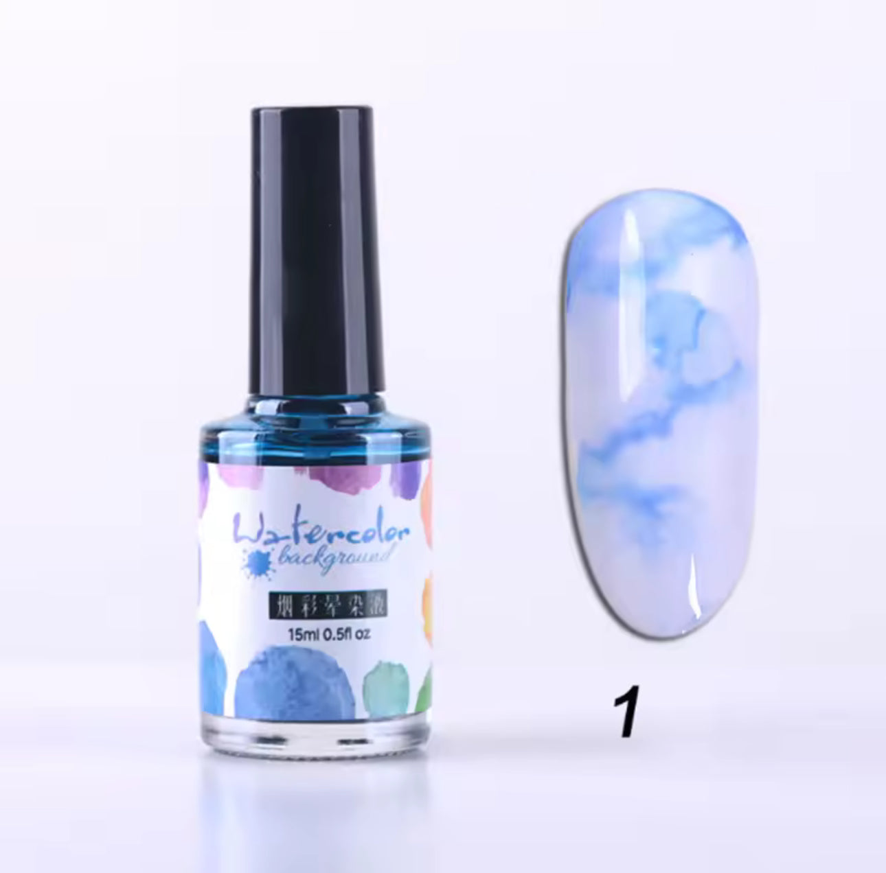 Vernis UV Watercolor Aquarelle 15ml Bleu 