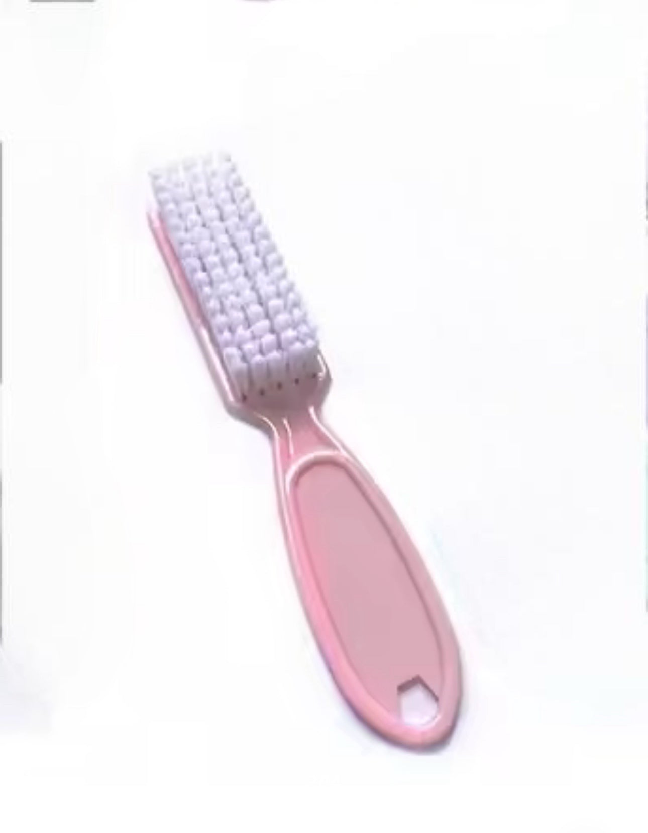 Brosse Nettoyante Pédicure Rose avec Manche