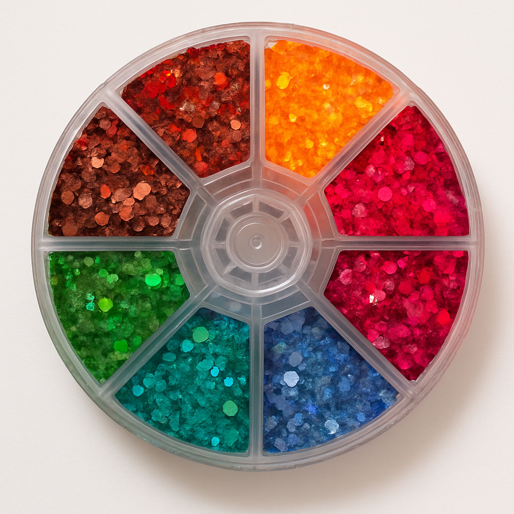 Glitter Powder Wheel Large 8 Colors