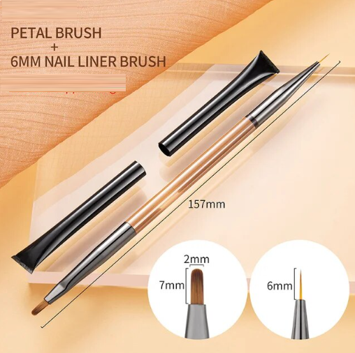 Pinceau Double Gel et Dessins (7mm et 6mm)