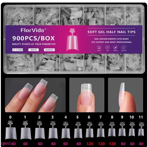 Clear Half Square Gel Prosthesis Box (900)