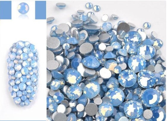 Cristaux Sac Opalites Mélangées Bleu