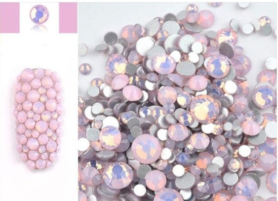 Cristaux Sac Opalites Mélangées Rose