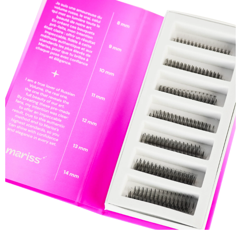 Mariss Cils Premade - Bouquets de Cils Pré-Faits (6D)