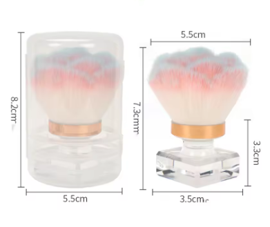 Époussette à Ongles Professionnelle avec Support Cristal