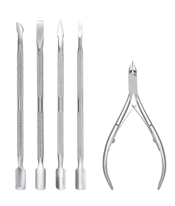 Ensemble Professionnel de Manucure et Cuticules – 5 pièces