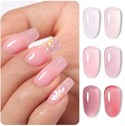 Born P. Vernis UV Collection Jelly Pink Forever (6 x 7ml)