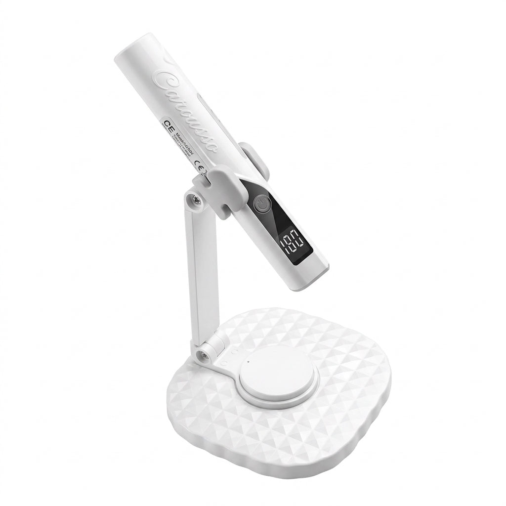 Lampe LED 3W de Table Rotative avec Base - Blanche