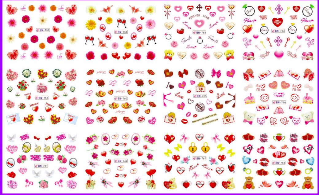 Water Decals Large Saint-Valentin (12)