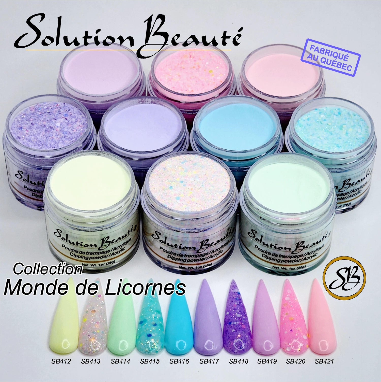 Collection Poudre Monde de Licornes (10 x 1oz)