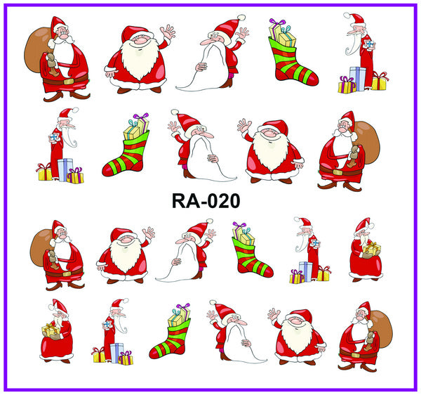 Water Decals Christmas Sheet RA-019 to 024