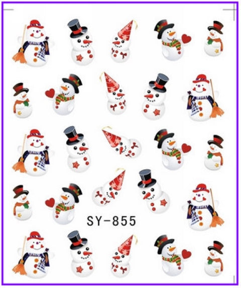Water Decal Christmas Sheet 855 to 860